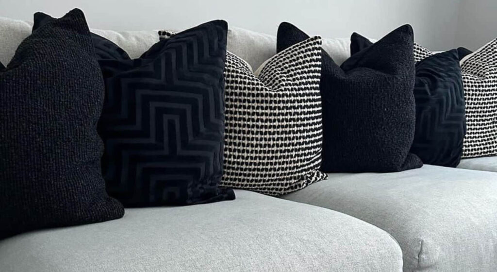 black cover sofa cushion shop